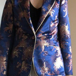 Charlotte Ford II Vintage 1980s Brocade Blazer, Size 10